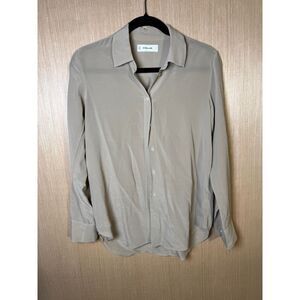 Everlane Women's Tan Button Down Shirt